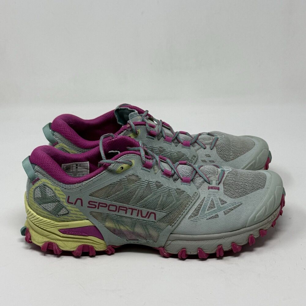 La Sportiva Bushido III Sneakers Womens 8 W Wide Gray Trail Running Hiking Shoes